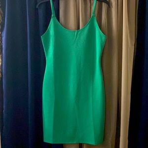 Green Fitted Body Dress